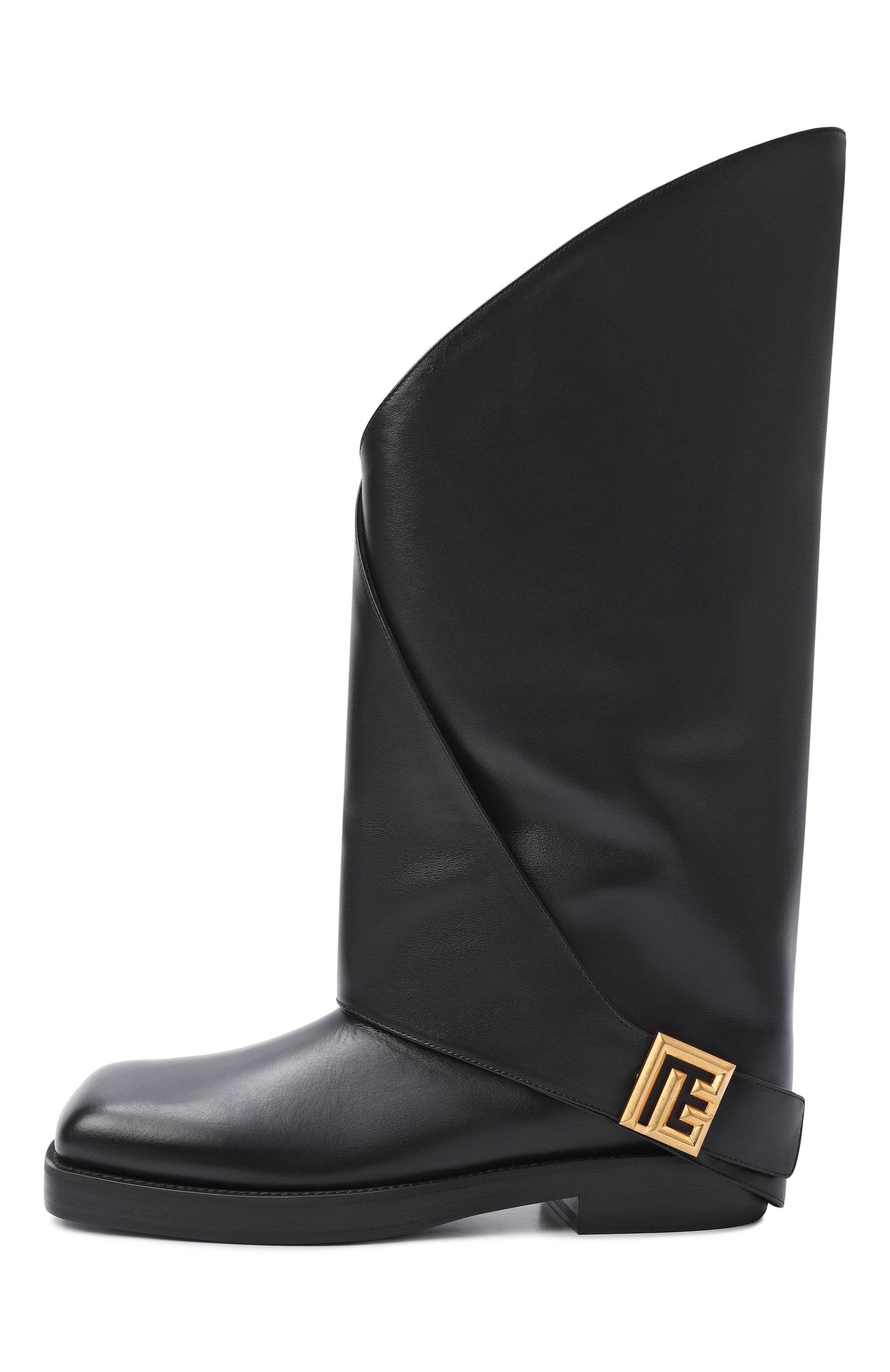 Кожаные сапоги twist BALMAIN черного цвета по цене 212500 руб., арт. FN1TA148/LVIT, фото 4 Кожаные сапоги twist BALMAIN, арт. FN1TA148/LVIT, фото 4