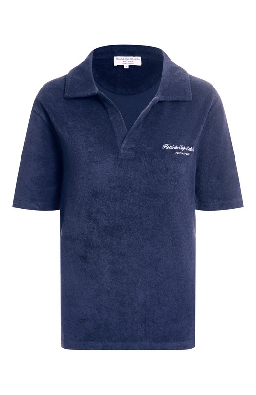 Хлопковое поло Sporty and Rich T003260673BL106 Синий T003260673BL106