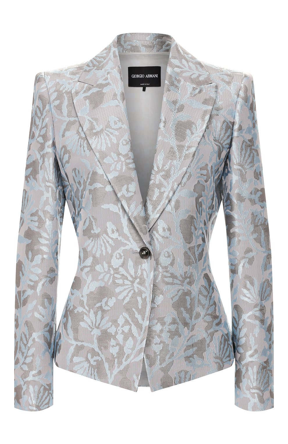 Жакет GIORGIO ARMANI голубого цвета по цене 191500 руб., арт. 0SHGG0D8/T01EN, фото 1 Жакет GIORGIO ARMANI, арт. 0SHGG0D8/T01EN, фото 1