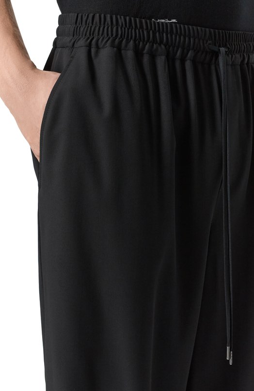 Шерстяные брюки Isabel Benenato UW32C0 Чёрный  UW32C0 Фото 5