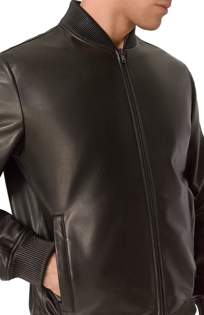 Кожаный бомбер MVST, арт. 54202, фото 5