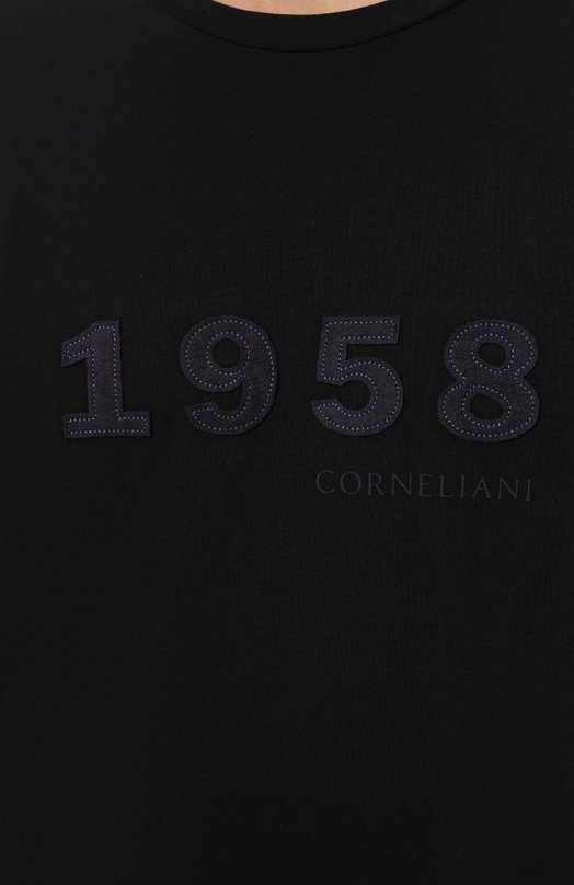 Хлопковая футболка Corneliani 94G587-9425044 Синий  94G587-9425044 Фото 5