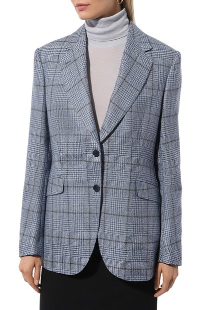 Жакет из шерсти и льна MVST голубого цвета по цене 196000 руб., арт. SDG200/S0621607, фото 3 Жакет из шерсти и льна MVST, арт. SDG200/S0621607, фото 3