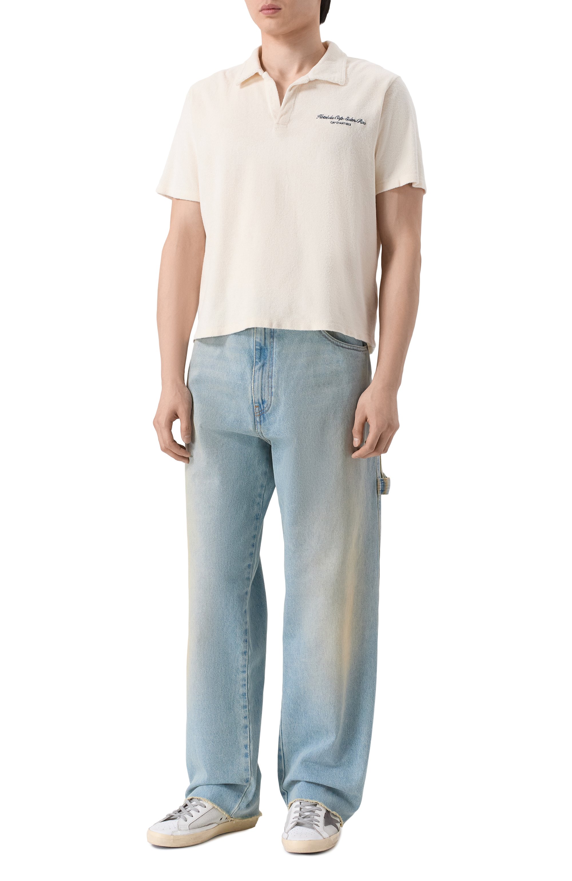 Хлопковое поло sporty & rich х hotel du cap-eden-roc SPORTY AND RICH, арт. T003260673CR01_001, фото 2