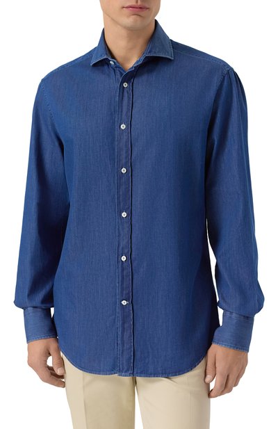 Джинсовая рубашка BRUNELLO CUCINELLI, арт. MR6831718, фото 3