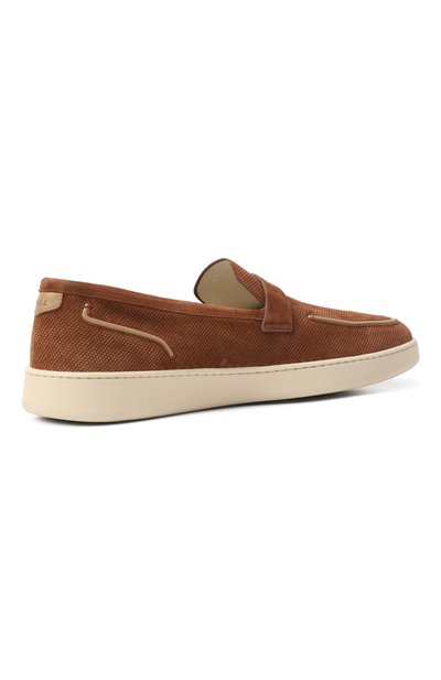 Замшевые лоферы ZILLI коричневого цвета по цене 133000 руб., арт. H0196AM1194VTPU03, фото 5 Замшевые лоферы ZILLI, арт. H0196AM1194VTPU03, фото 5