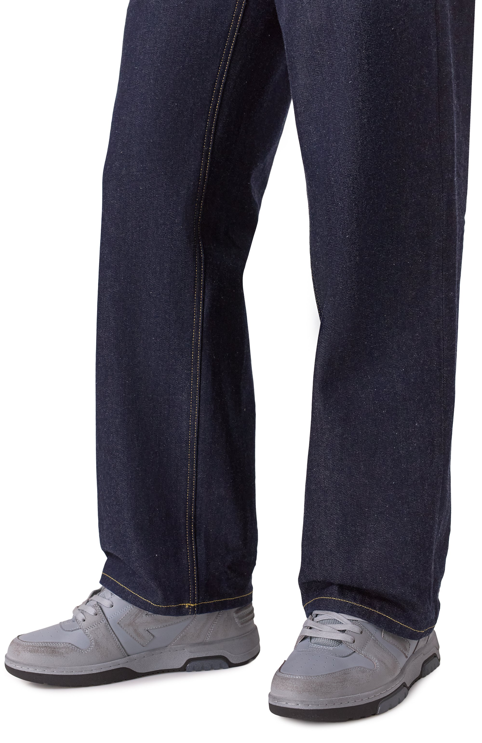 Комбинированные кеды out of office OFF-WHITE, арт. 0MIA189S25LEA006, фото 3