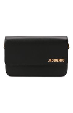 Женская сумка le carinu JACQUEMUS черного цвета, арт. 213BA008-3000 | Фото 1 (Материал: Натуральная кожа; Размер: mini; Сумки-технические: Сумки через плечо; Материал сплава: Проставлено; Драгоценные камни: Проставлено)
