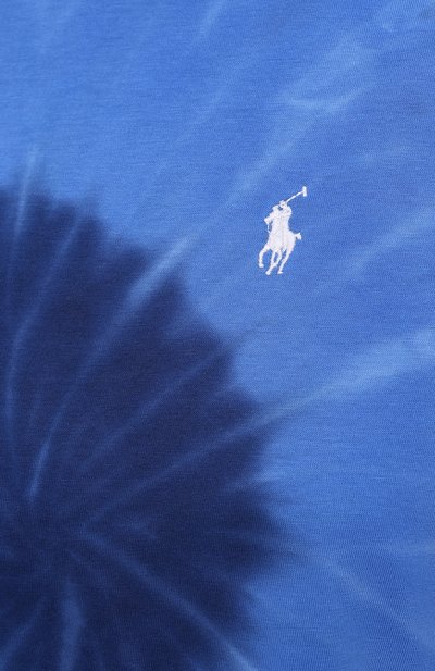 Хлопковая футболка POLO RALPH LAUREN синего цвета по цене 9420 руб., арт. 211838150, фото 5 Хлопковая футболка POLO RALPH LAUREN, арт. 211838150, фото 5