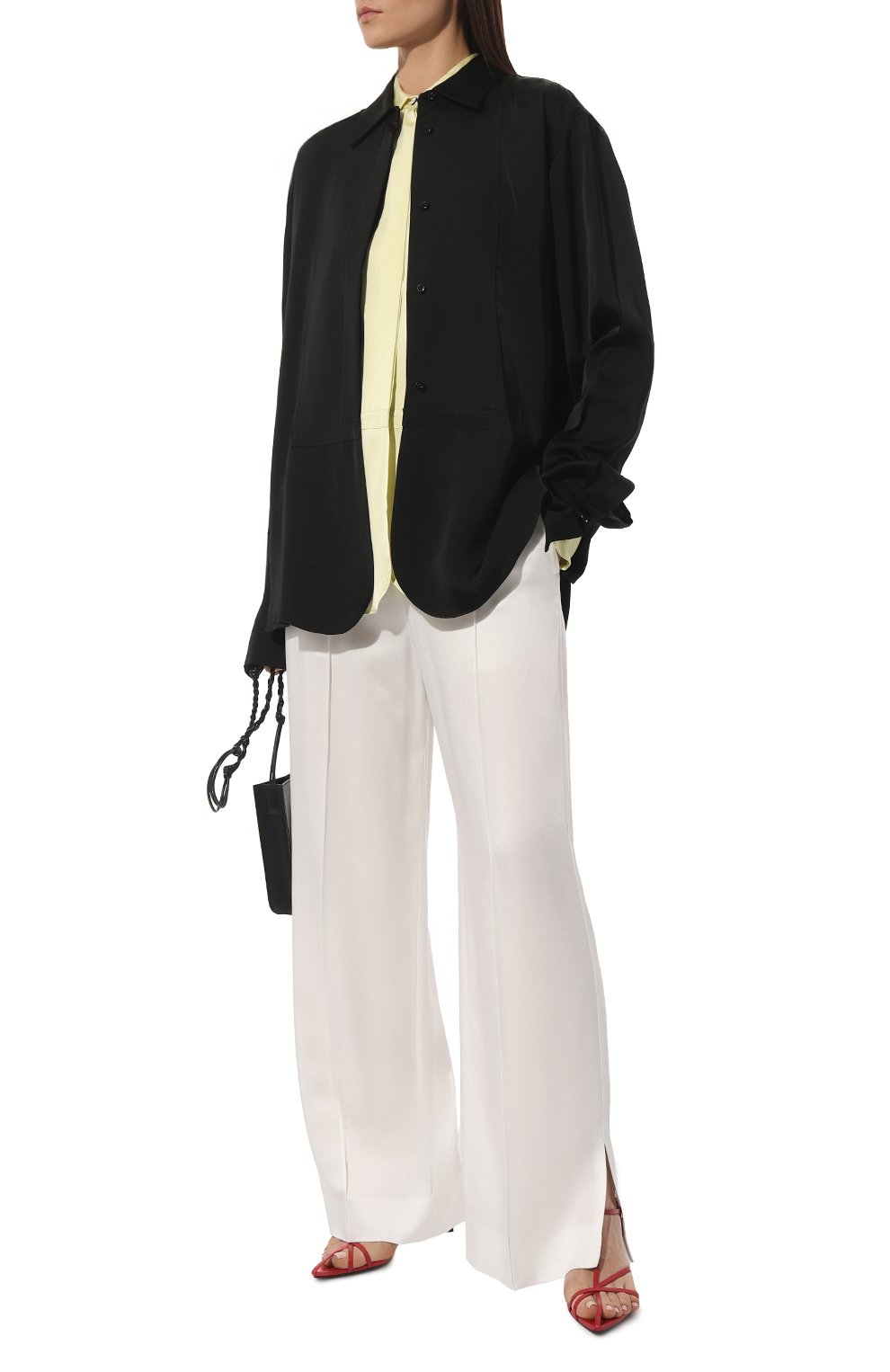 Кожаные босоножки JIL SANDER, арт. J15WP0129/P6521, фото 2