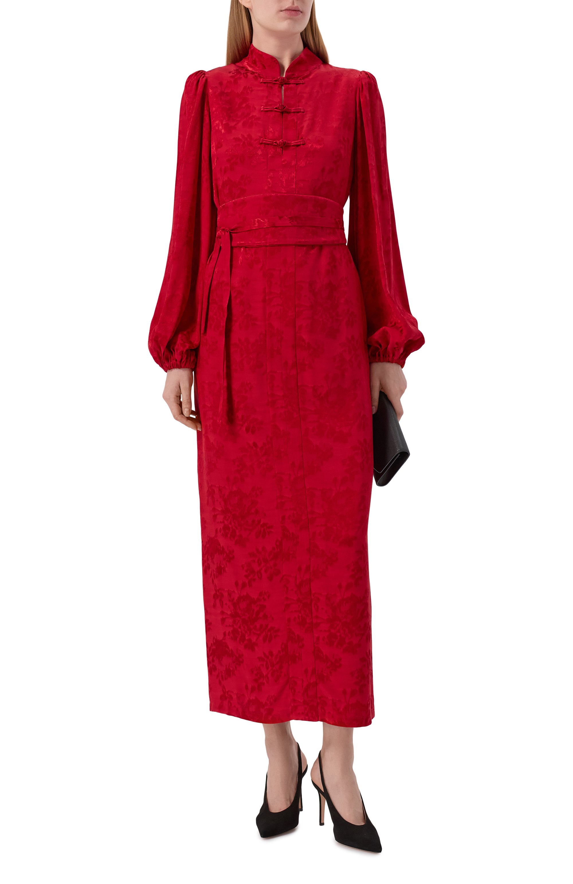 Платье OLOLOL красного цвета по цене 119000 руб., арт. OLD354B/4396.RR600, фото 2 Платье OLOLOL, арт. OLD354B/4396.RR600, фото 2