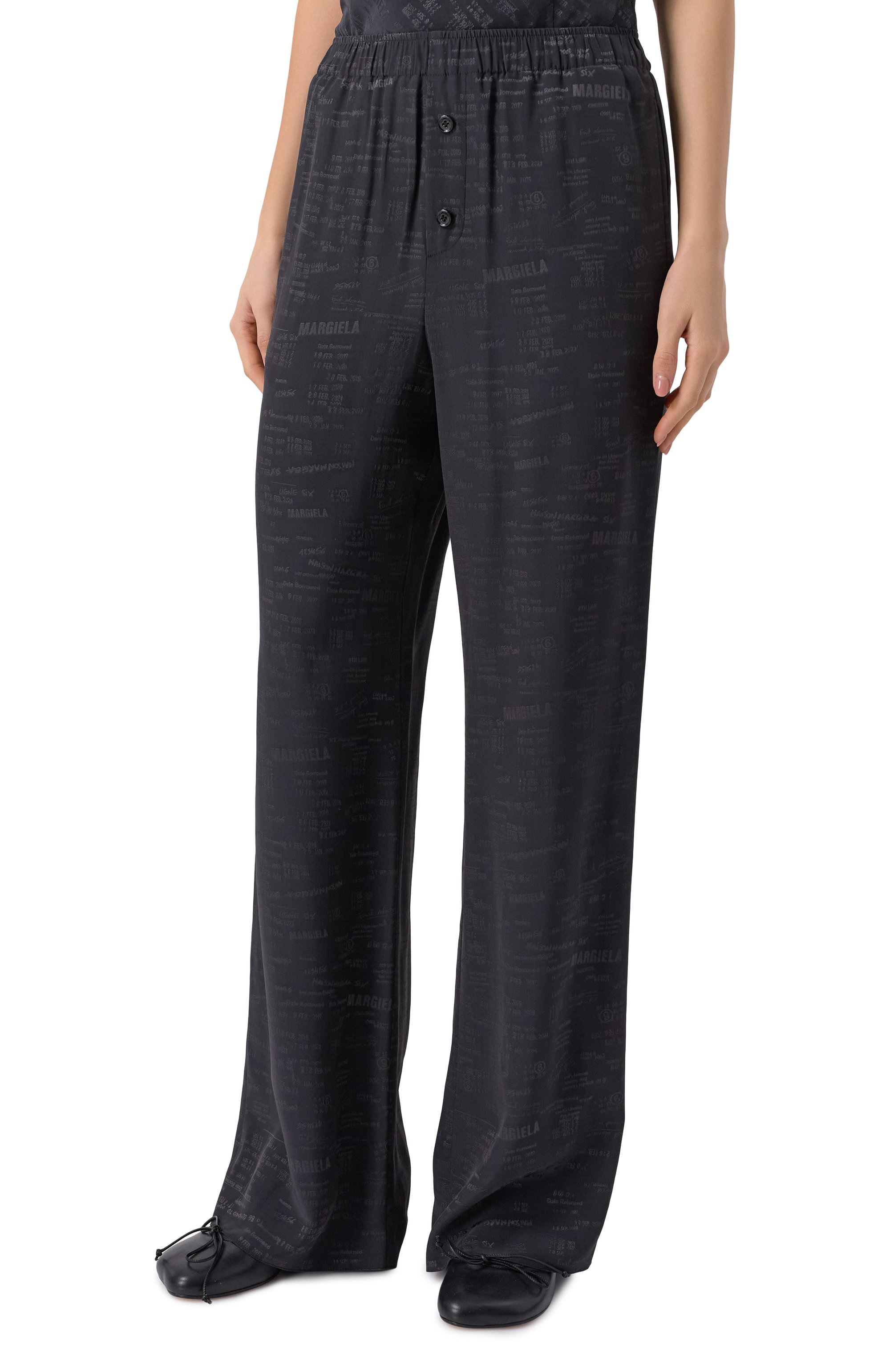 Брюки MM6 темно-серого цвета по цене 69950 руб., арт. S52KA0529/M35737, фото 3 Брюки MM6, арт. S52KA0529/M35737, фото 3