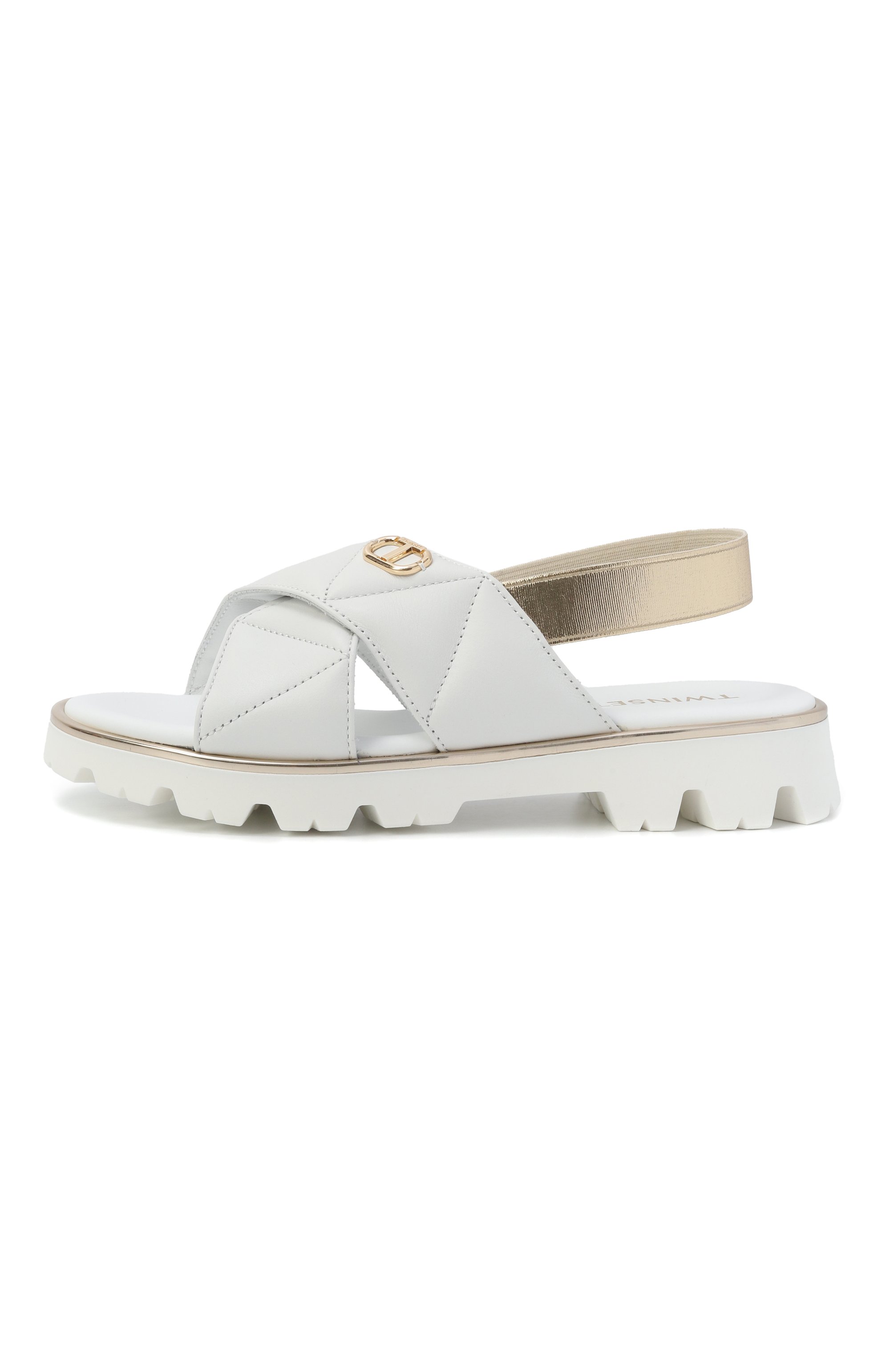 Кожаные сандалии TWINSET, арт. 251GCJ044/30-34, фото 2