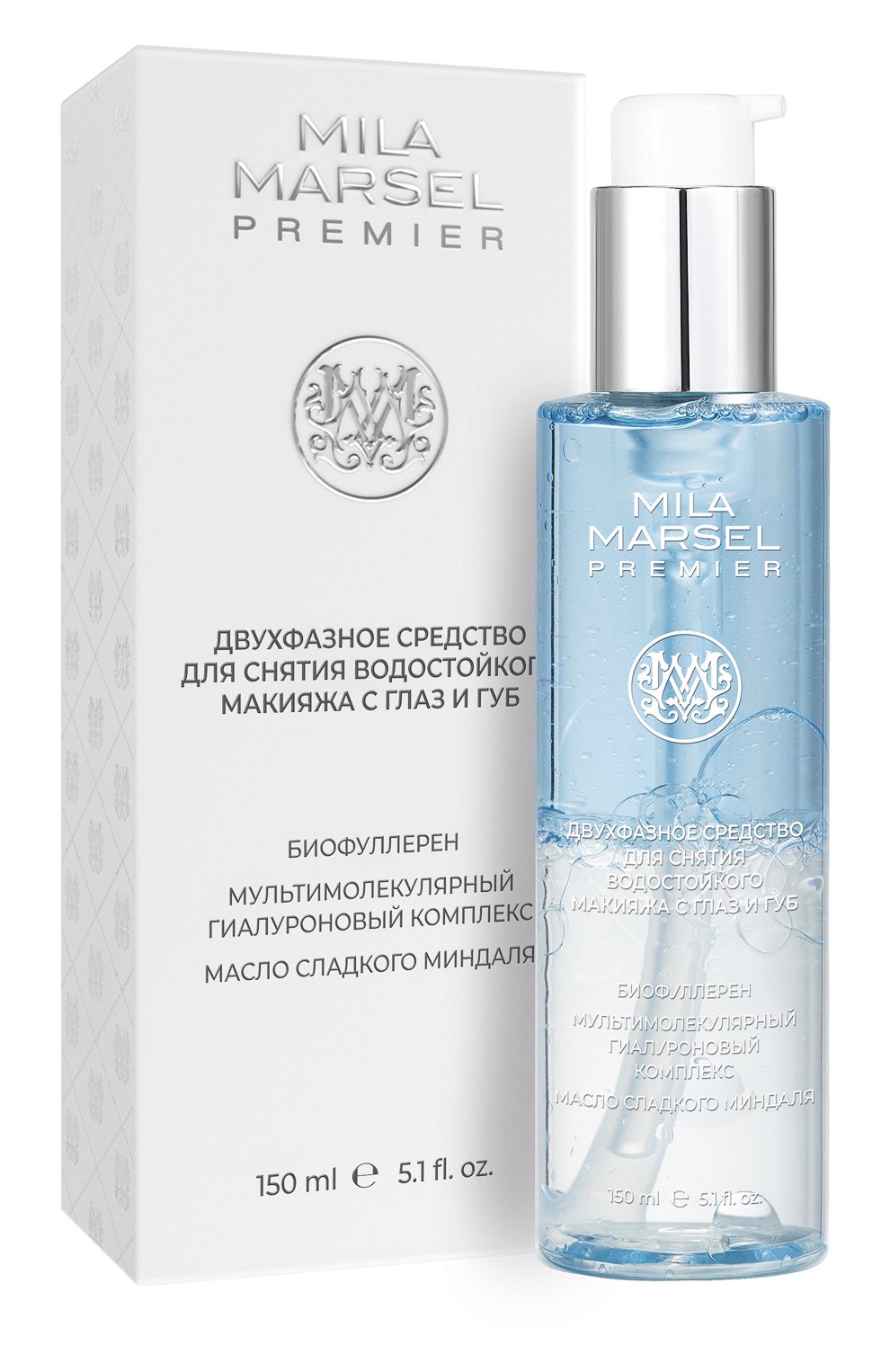 Двухфазное средство для снятия макияжа mila marsel premier (150ml) MILAMARSEL, арт. 4630225090843, фото 2