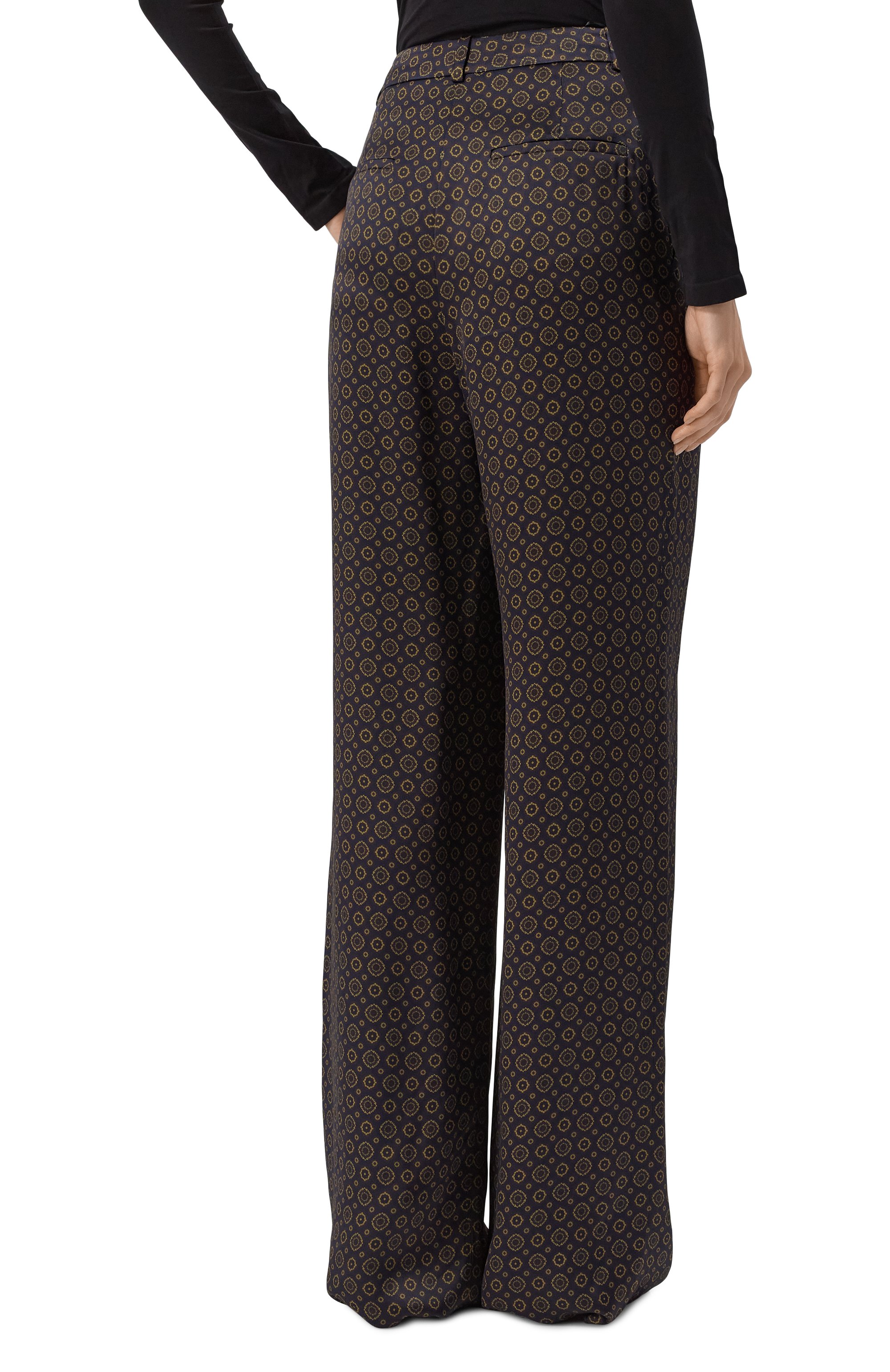 Атласные брюки SAINT LAURENT, арт. 820232/Y6K84, фото 4