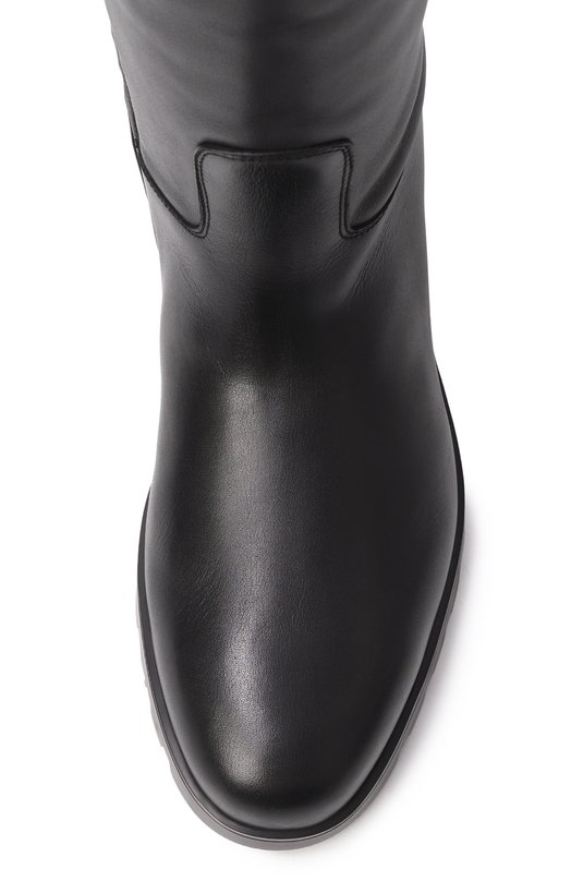 Кожаные сапоги Santoni WSDG71713SMRHVRF Чёрный  WSDG71713SMRHVRF Фото 6