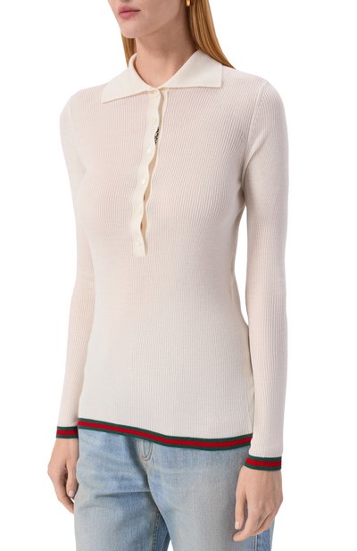 Поло из кашемира и шелка GUCCI, арт. 810315/XKD8J, фото 3
