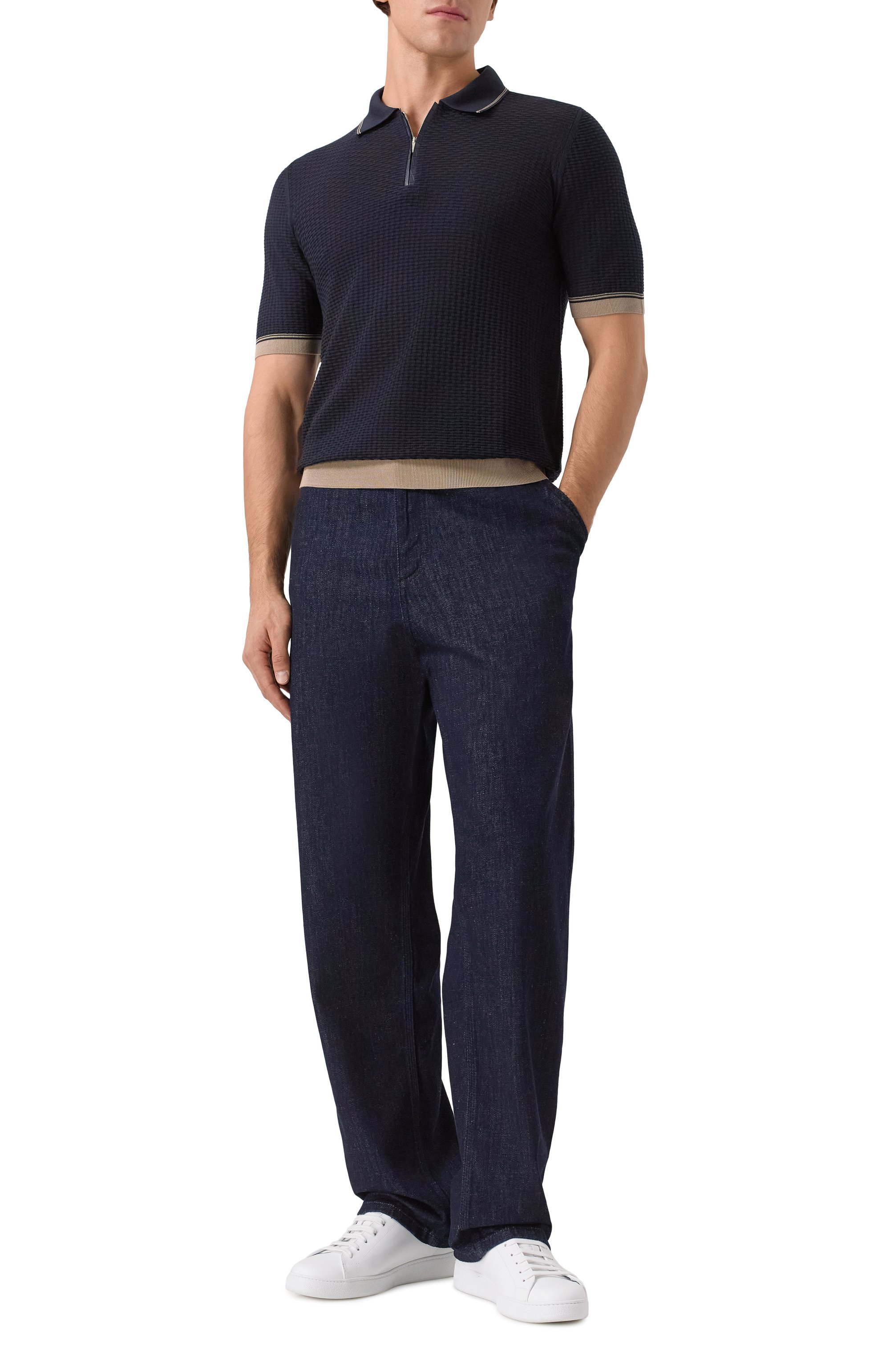 Шелковое поло ZILLI, арт. KZP002M0641VBSH00, фото 2