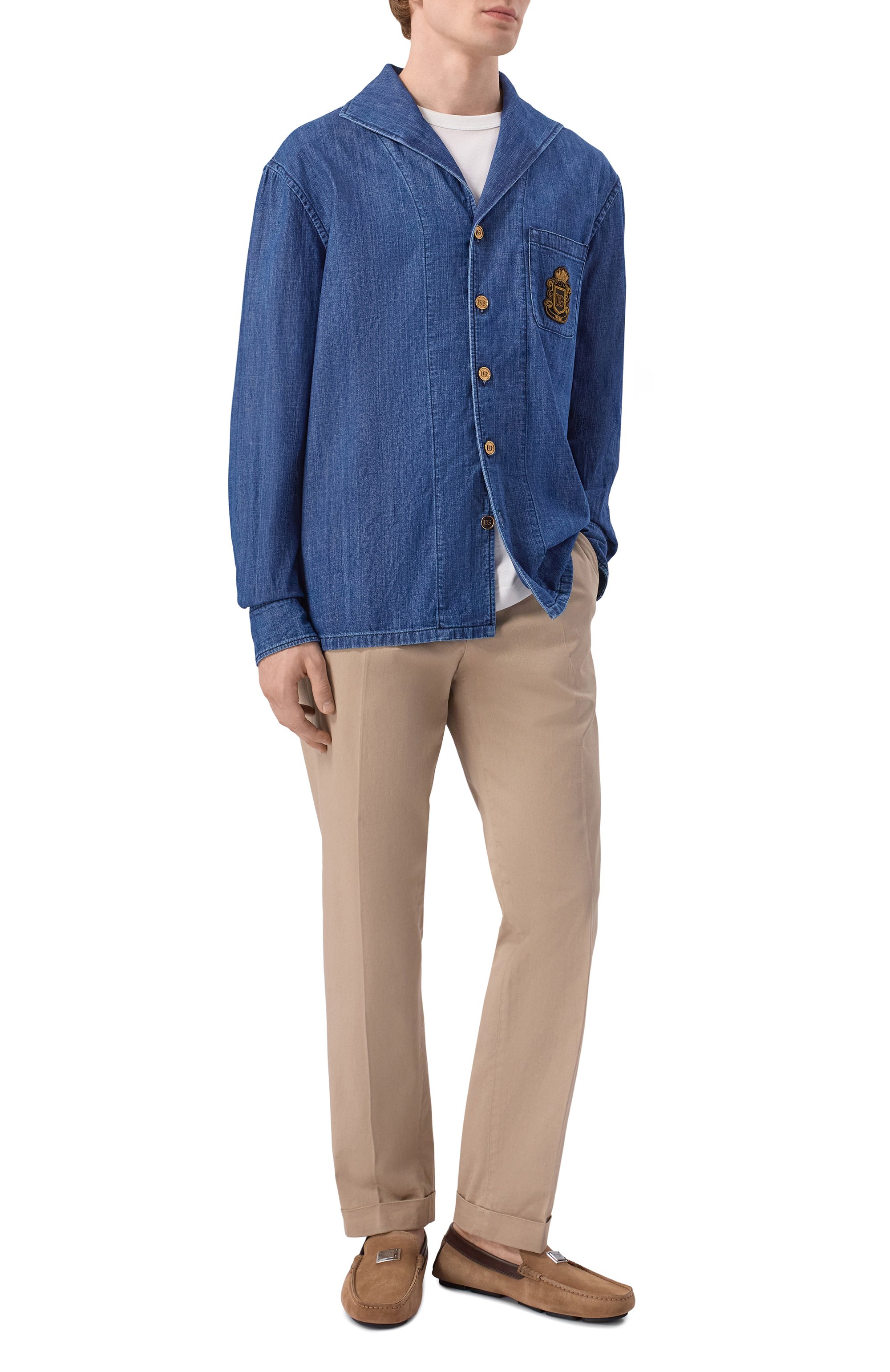 Замшевые мокасины dg driver DOLCE & GABBANA, арт. A50735/A0100, фото 2