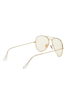 Женские солнцезащитные очки RAY-BAN желтого цвета, арт. 3025-001/5F | Фото 5 (Нос: Не проставлено; Региональные ограничения белый список (Axapta Mercury): Не проставлено; Материал: Металл; Тип очков: С/з; Кросс-КТ: С/з-унисекс; Очки форма: Авиаторы; Оптика Гендер: оптика-унисекс)