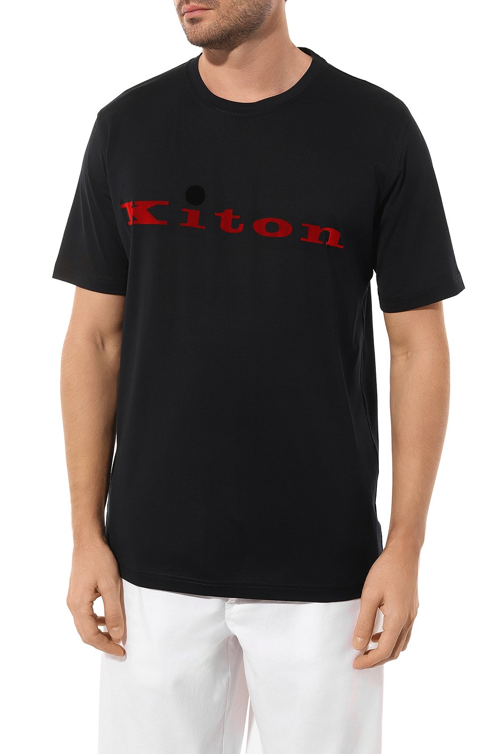 Хлопковая футболка KITON, арт. UK1164W23, фото 3