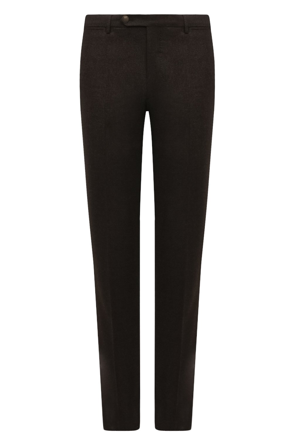 Шерстяные брюки BERWICH темно-коричневого цвета по цене 33100 руб., арт. VULCAN023/ZG1014X, фото 1 Шерстяные брюки BERWICH, арт. VULCAN023/ZG1014X, фото 1