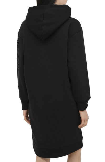 Хлопковое платье MONCLER черного цвета по цене 51200 руб., арт. F2-093-8I714-00-V8144, фото 4 Хлопковое платье MONCLER, арт. F2-093-8I714-00-V8144, фото 4
