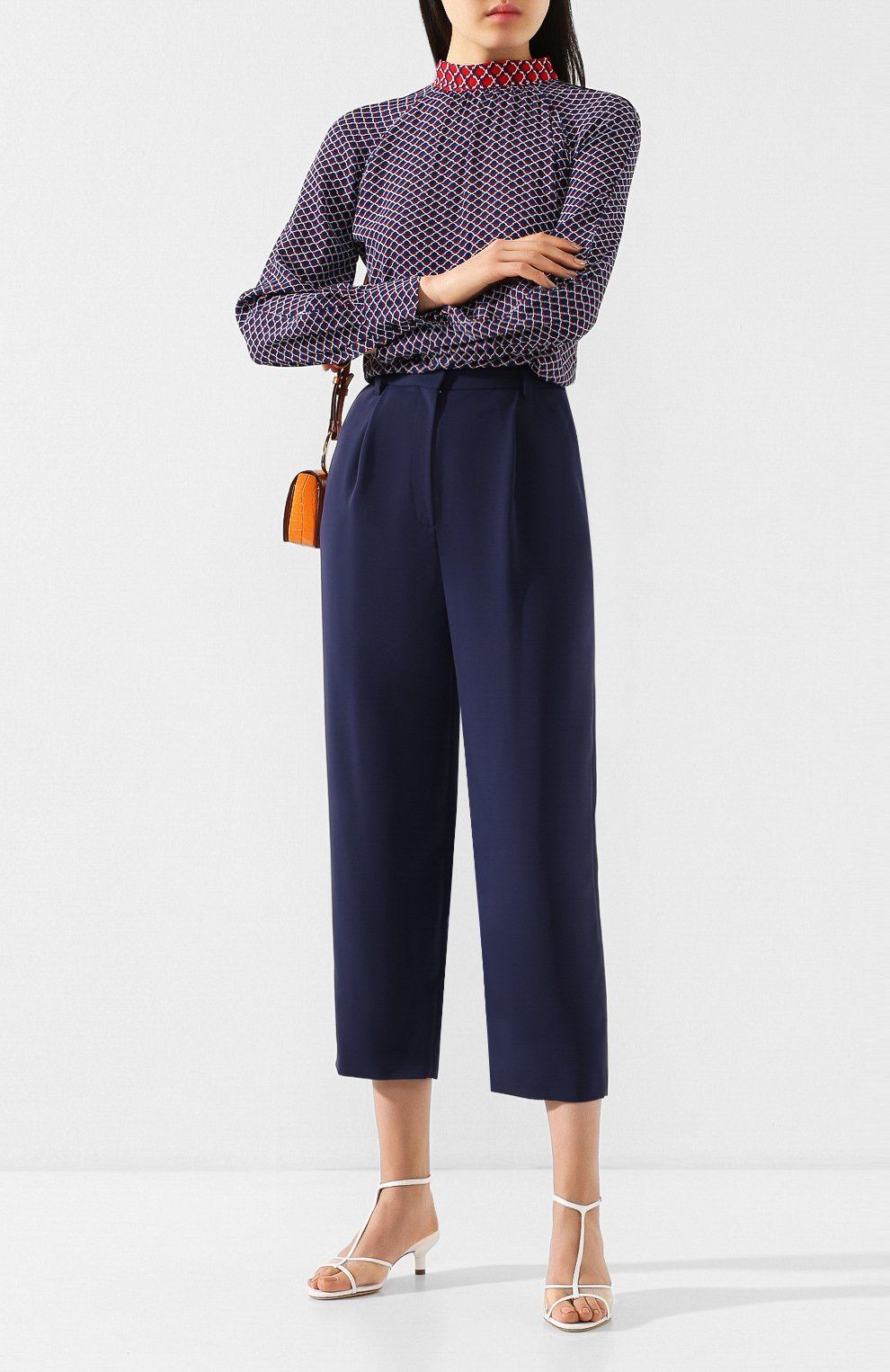 Брюки KENZO темно-синего цвета по цене 29800 руб., арт. FA52PA0035AM, фото 2 Брюки KENZO, арт. FA52PA0035AM, фото 2
