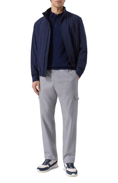 Поло из шерсти и шелка KITON, арт. UMM066702, фото 2