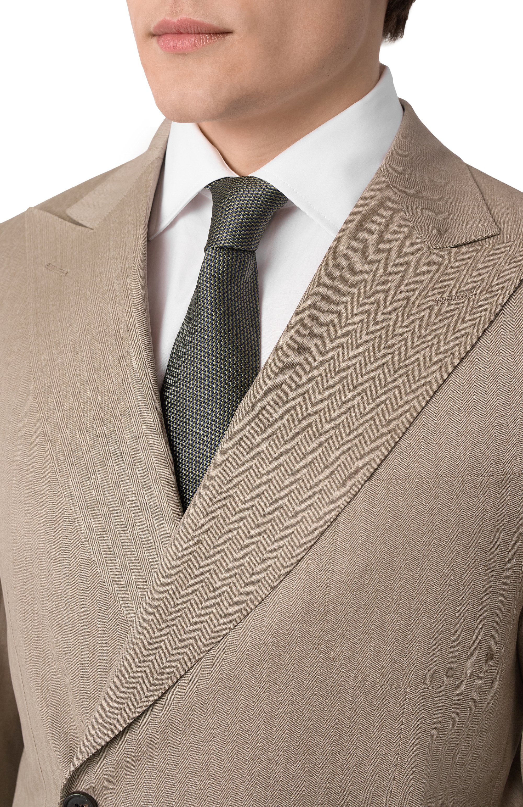 Галстук из шелка и хлопка KITON, арт. UCRVKLC03L2104, фото 2