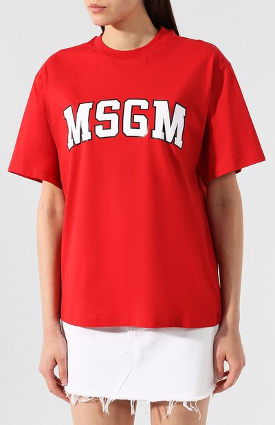 Хлопковая футболка MSGM, арт. 2741MDM62 195797, фото 3
