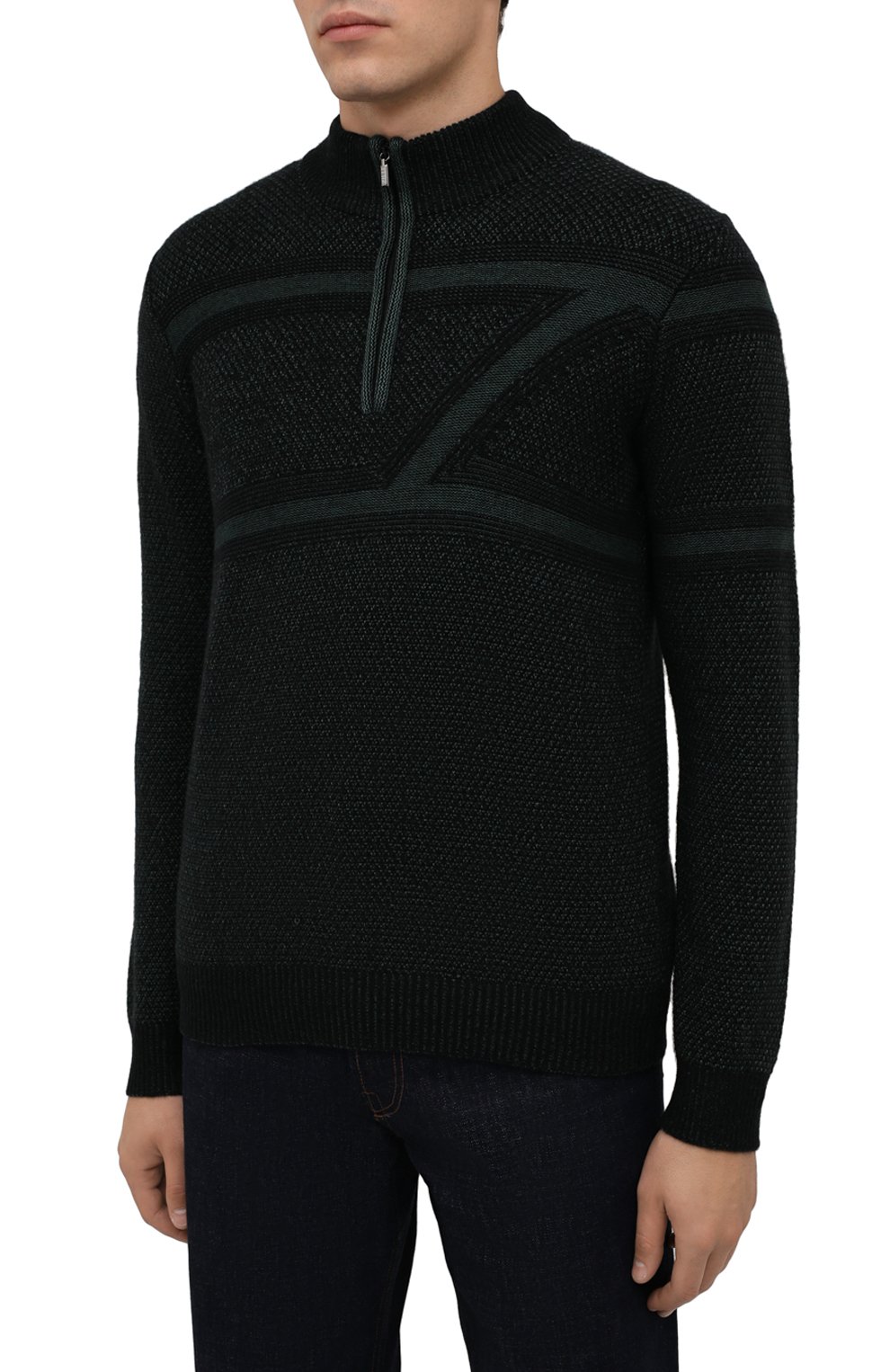 Свитер из шерсти и шелка ZILLI SPORT, арт. MBW-CZ506-PIZS1/ML01, фото 3