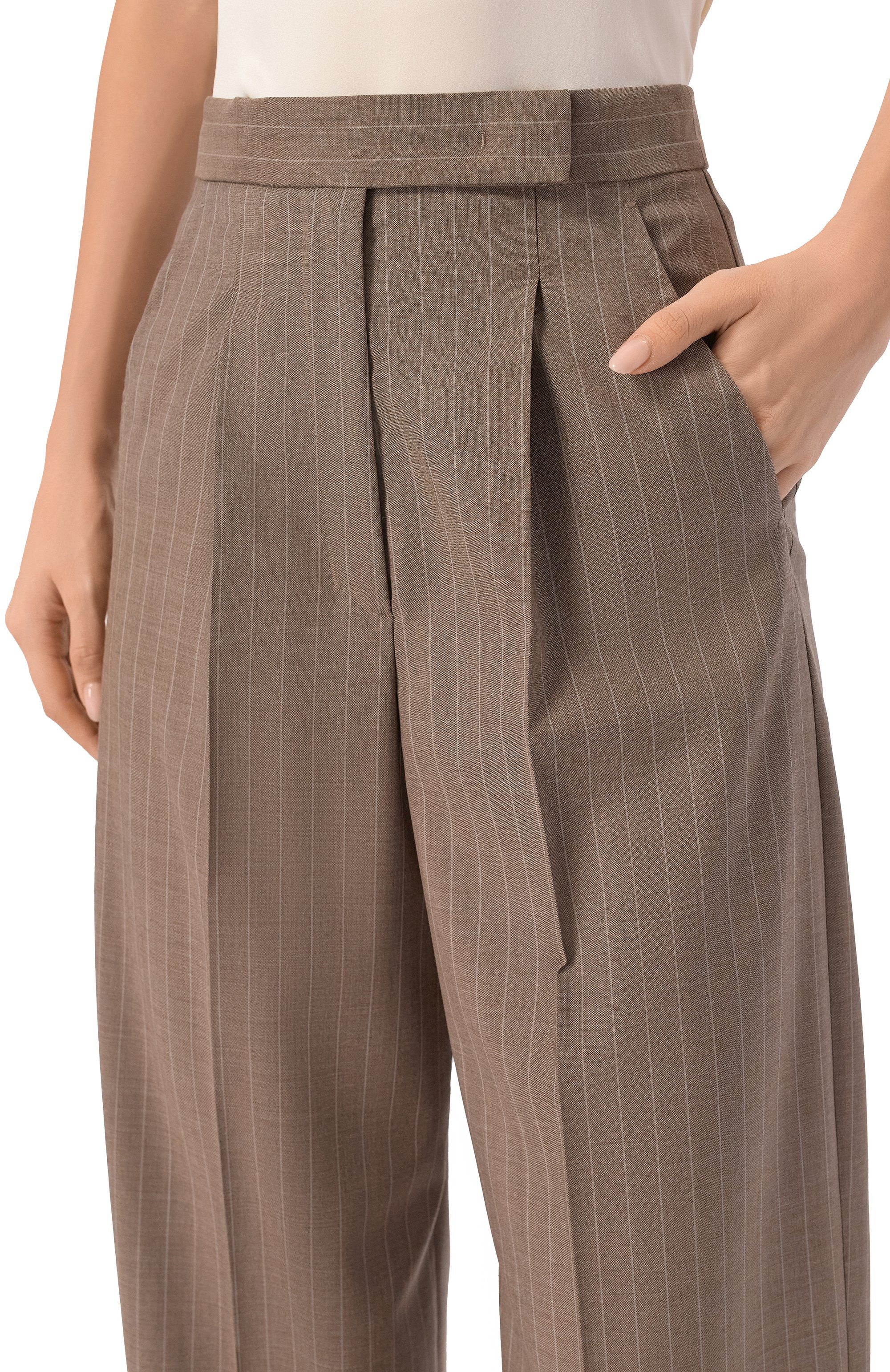 Шерстяные брюки MAX MARA, арт. MXMMANETTA, фото 5