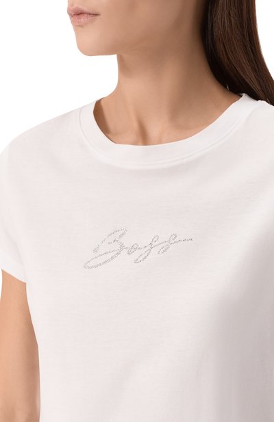 Хлопковая футболка BOSS ORANGE, арт. 50538826, фото 5