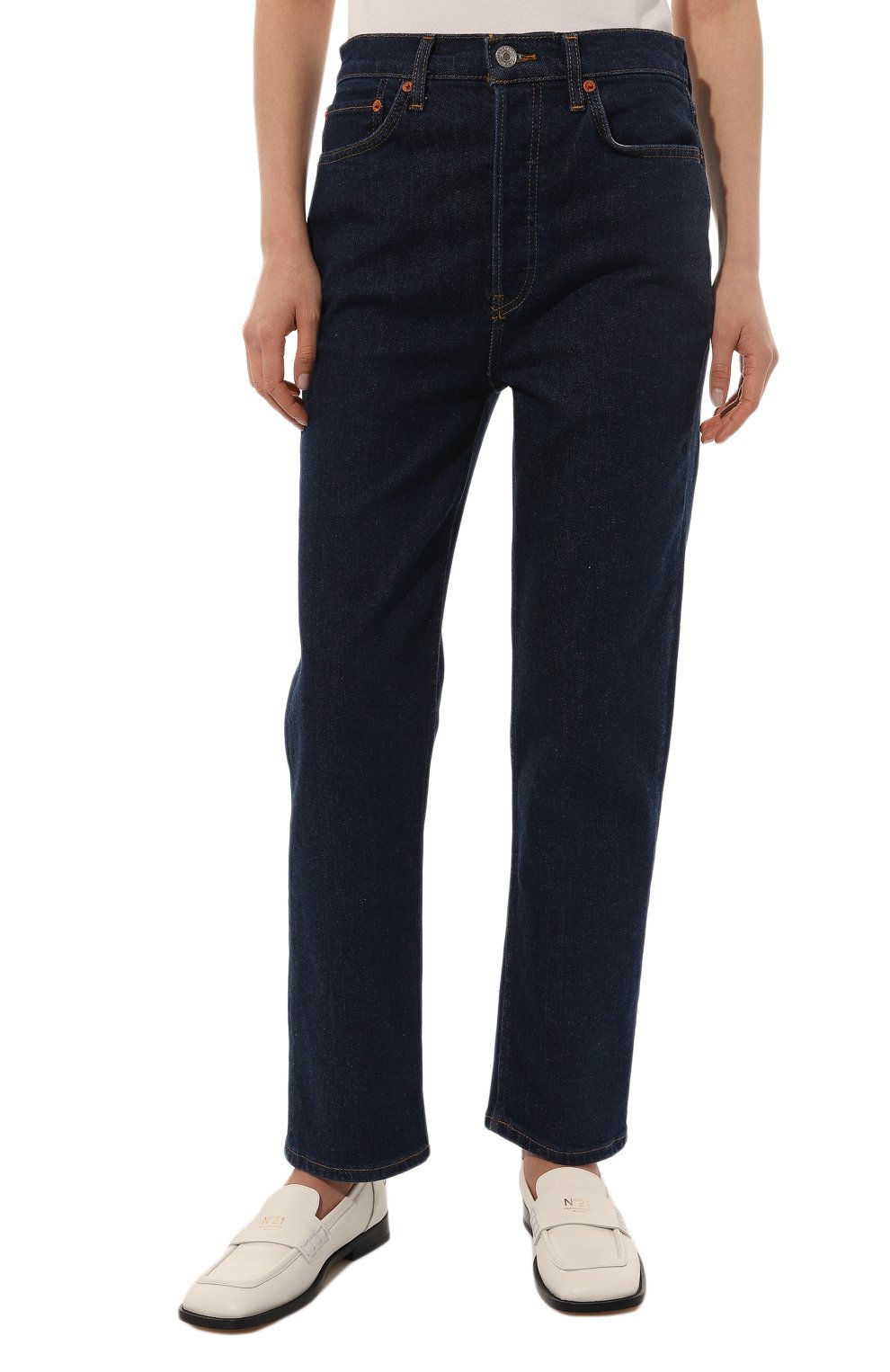 Джинсы RE/DONE темно-синего цвета по цене 36750 руб., арт. 192-3WUHRSTV, фото 3 Джинсы RE/DONE, арт. 192-3WUHRSTV, фото 3