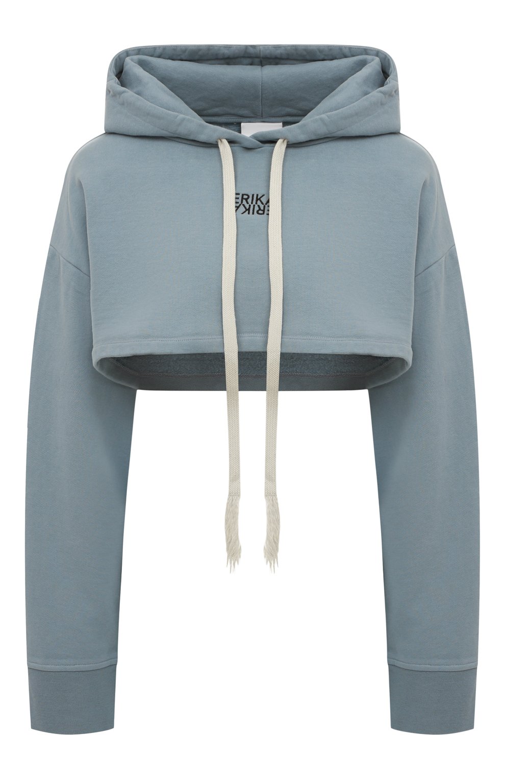 Хлопковое худи ERIKA CAVALLINI голубого цвета по цене 20600 руб., арт. W2/P/P2WW30, фото 1 Хлопковое худи ERIKA CAVALLINI, арт. W2/P/P2WW30, фото 1