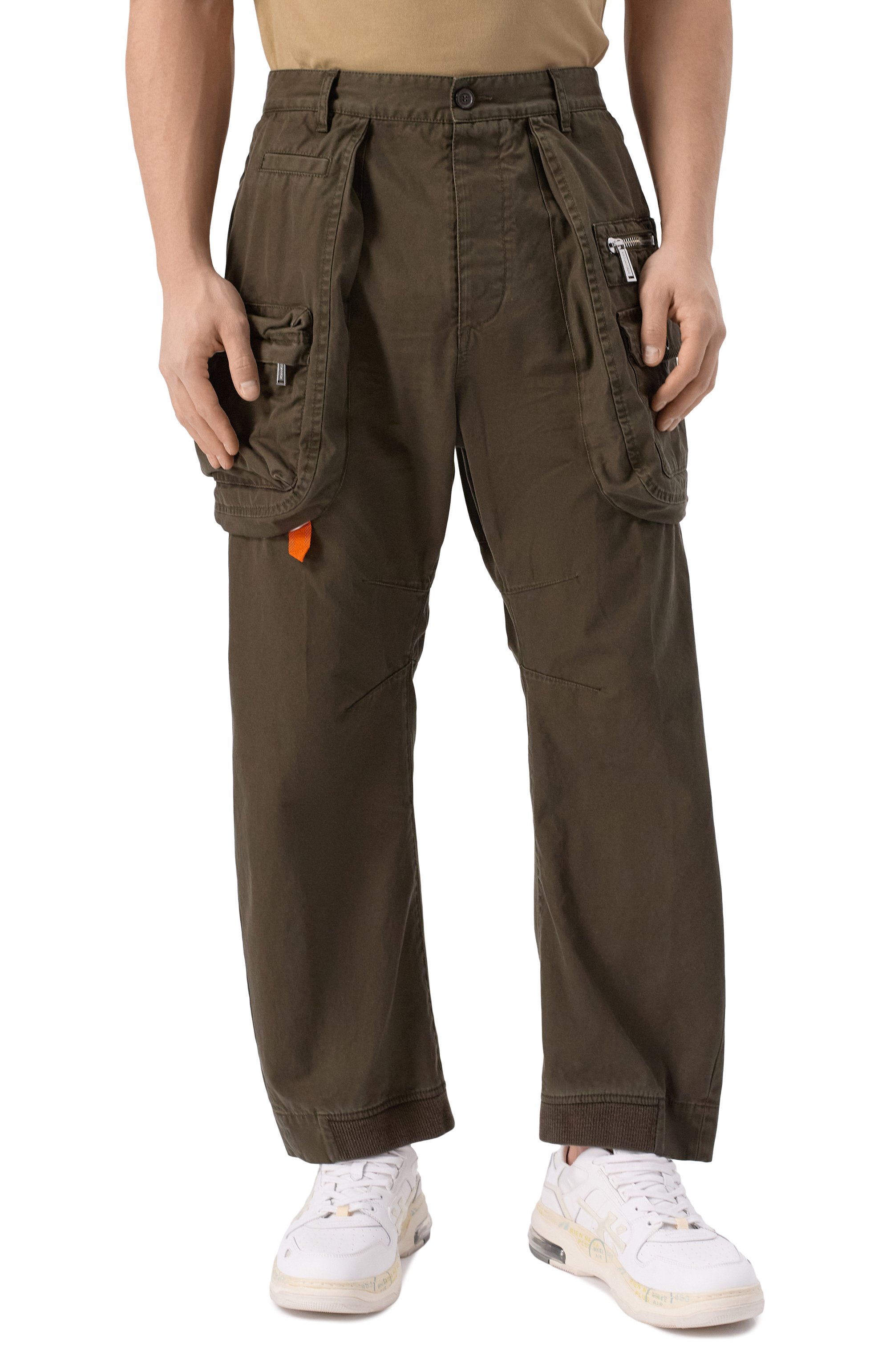 Хлопковые брюки-карго DSQUARED2, арт. S74KB1027/S41794, фото 3