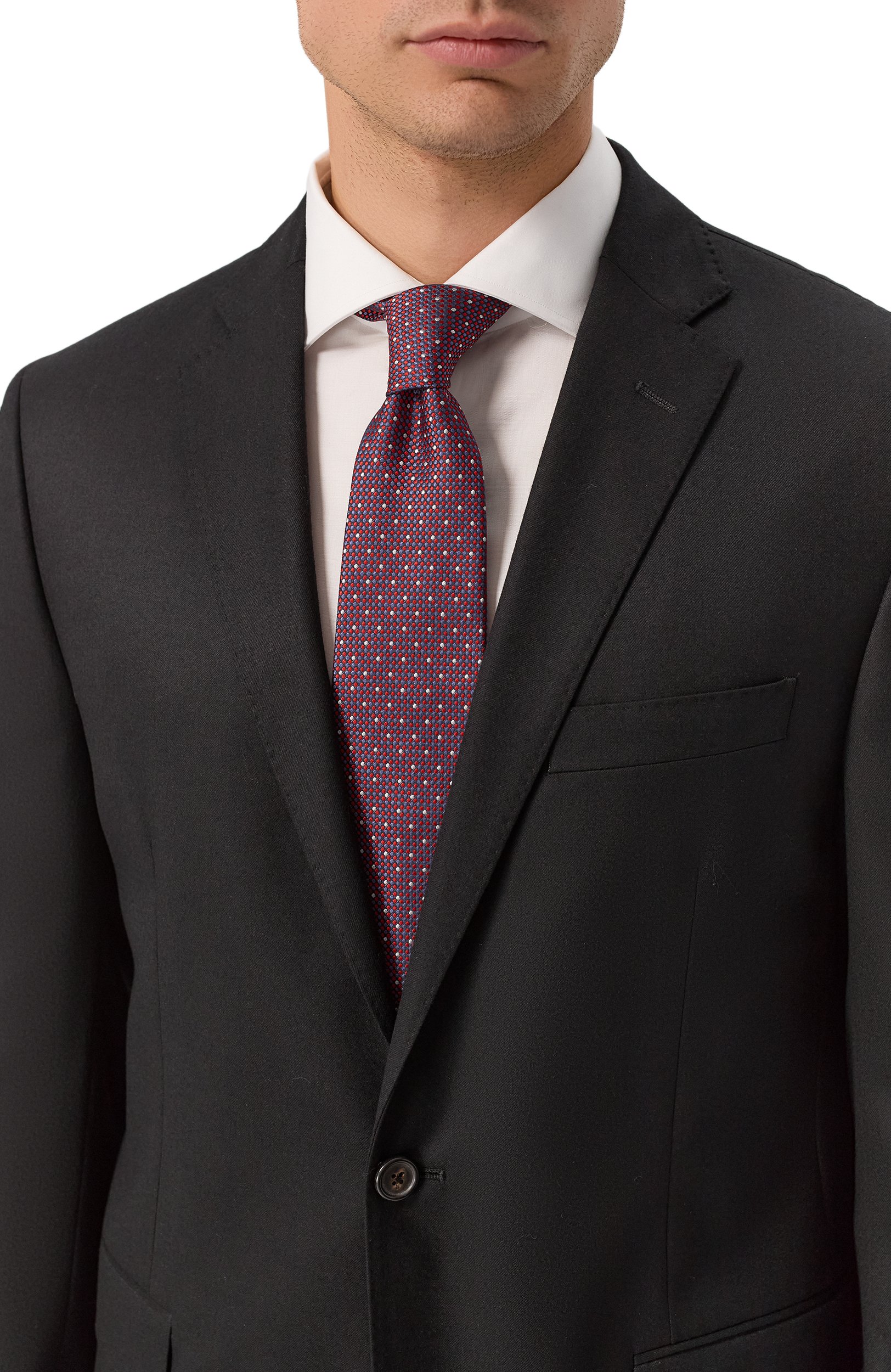 Шелковый галстук KITON бордового цвета по цене 41650 руб., арт. UCRVKLC01M01, фото 2 Шелковый галстук KITON, арт. UCRVKLC01M01, фото 2