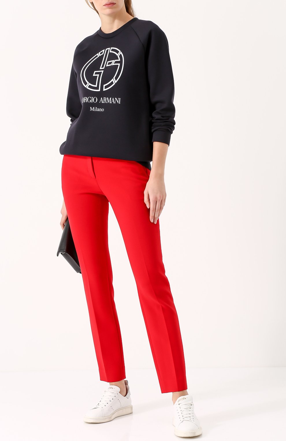Хлопковый свитшот с логотипом бренда GIORGIO ARMANI, арт. 6YAM90/AJSXZ, фото 2