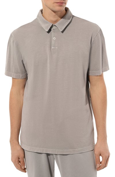 Хлопковое поло JAMES PERSE светло-серого цвета по цене 28050 руб., арт. MSX3337/FOG, фото 3 Хлопковое поло JAMES PERSE, арт. MSX3337/FOG, фото 3