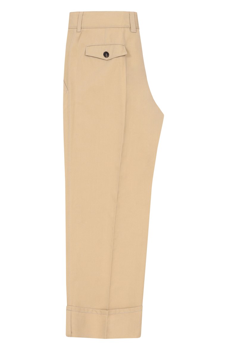 Хлопковые брюки PRADA, арт. P204C-1BMS-F0241-191, фото 2