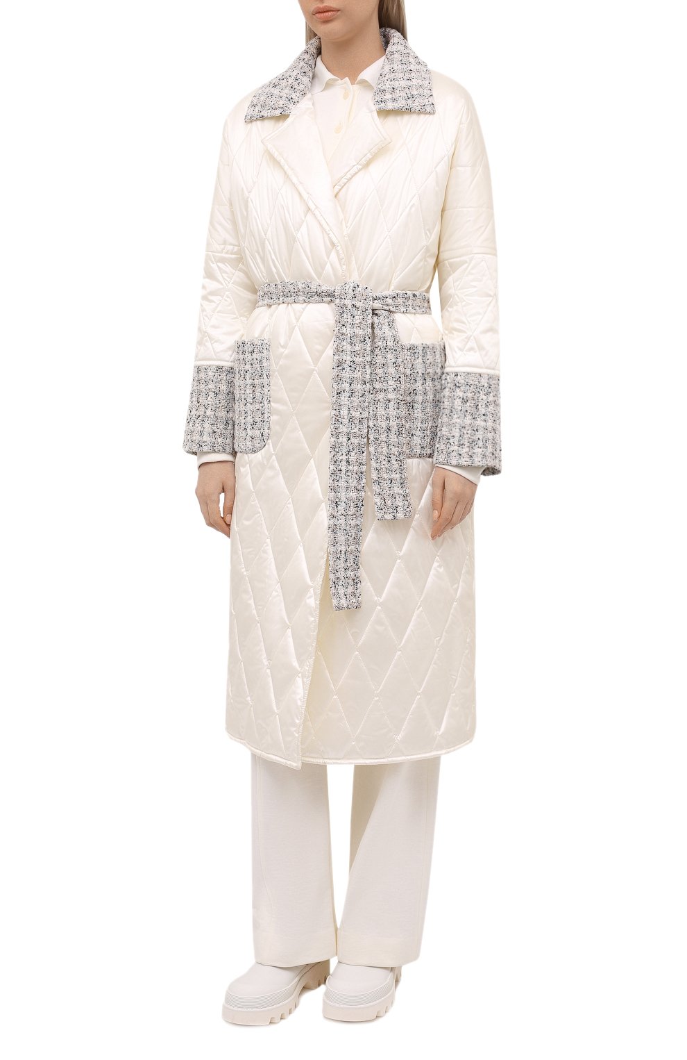 Стеганое пальто SEVEN LAB, арт. CMTW20-BAT tw white, фото 3