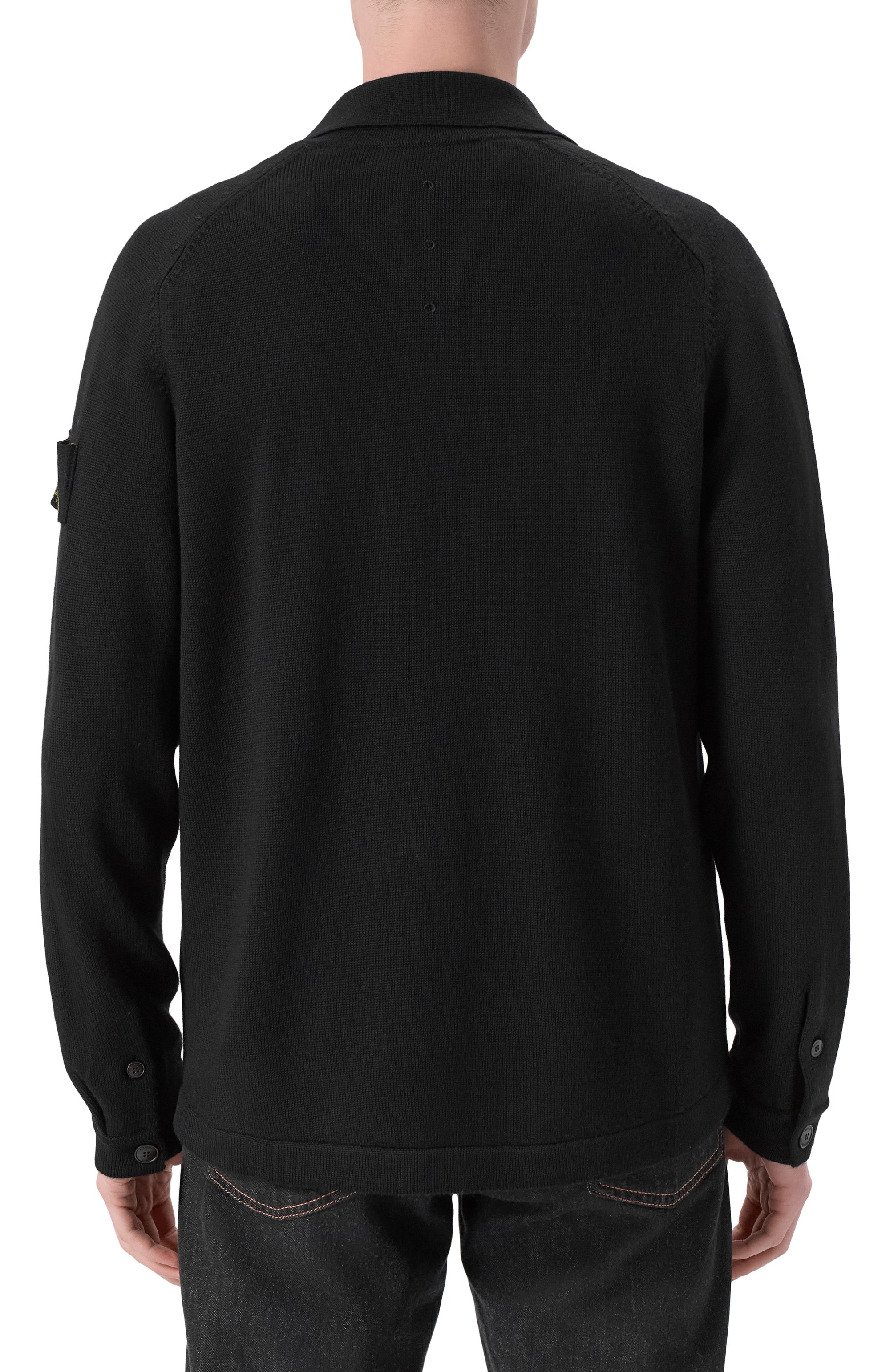 Шерстяной кардиган PREMIATA черного цвета по цене 51500 руб., арт. PMG24/W00L, фото 4 Шерстяной кардиган PREMIATA, арт. PMG24/W00L, фото 4