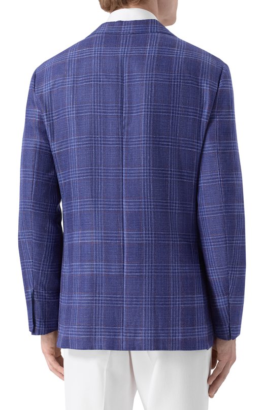 Пиджак из кашемира и шелка Kiton UG81K06T46 Синий  UG81K06T46 Фото 5