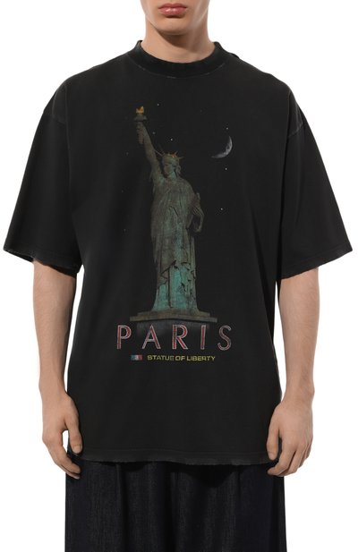 Хлопковая футболка BALENCIAGA, арт. 764235/TQVR9, фото 3