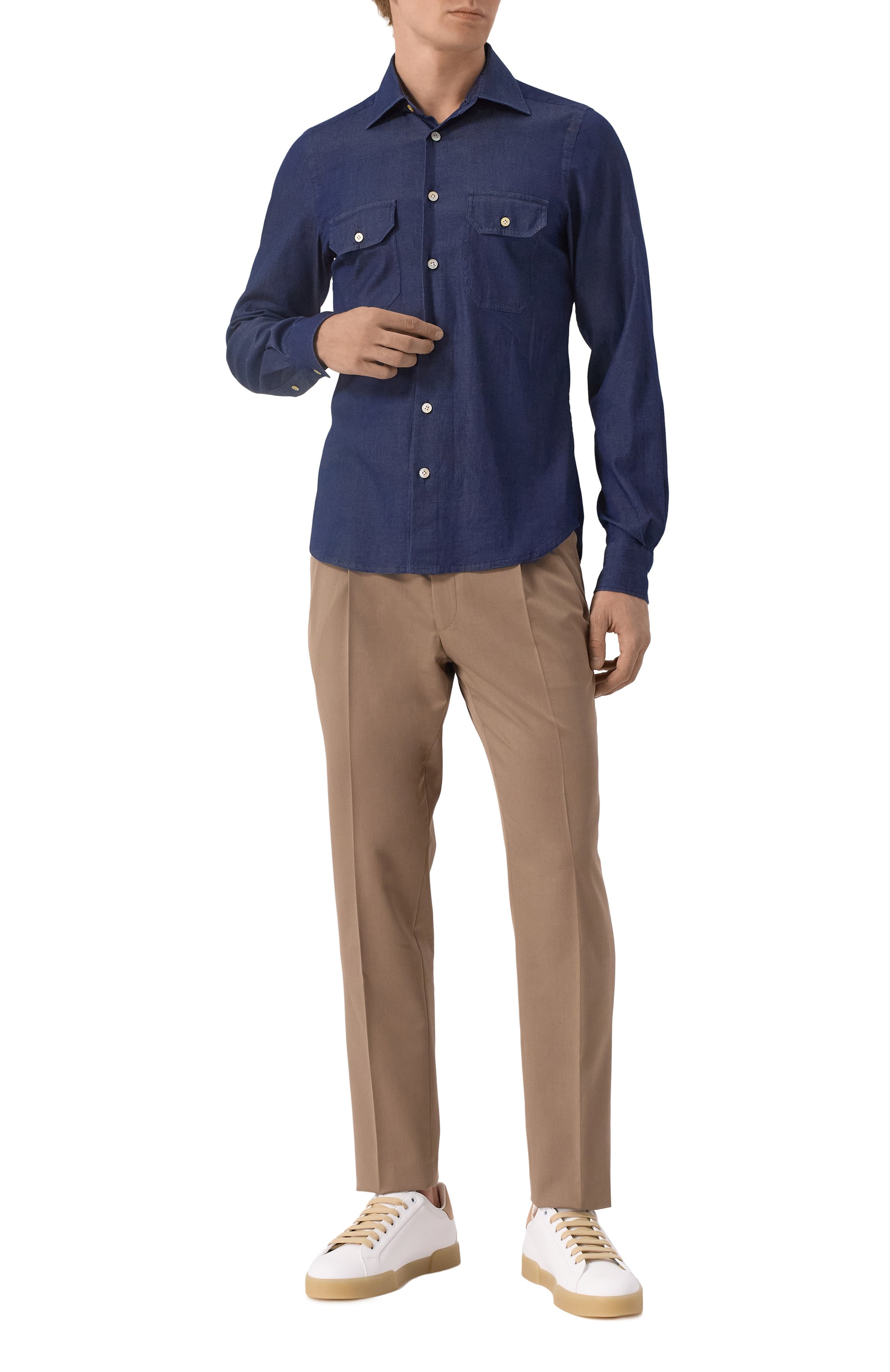 Кожаные кеды portofino DOLCE & GABBANA, арт. CS2277/A9U73, фото 2