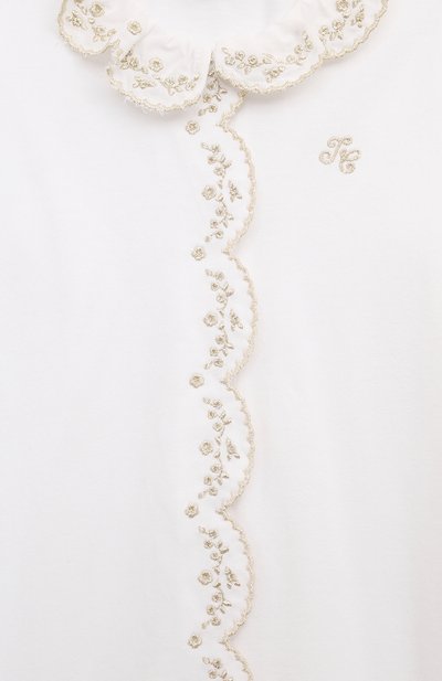 Хлопковый комбинезон TARTINE ET CHOCOLAT белого цвета по цене 9900 руб., арт. TZ54170, фото 3 Хлопковый комбинезон TARTINE ET CHOCOLAT, арт. TZ54170, фото 3