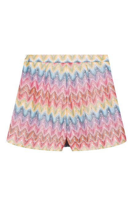 Детские юбка-шорты MISSONI разноцветного цвета, арт. MW7A61/Q0075/12-16 | Фото 2 (Материал внешний: Хлопок; Нос: Не проставлено; Материал сплава: Проставлено; Материал подклада: Хлопок)