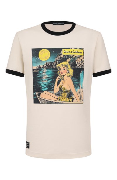 Мужская хлопковая футболка DOLCE & GABBANA, арт. G8PV1T/G7PHF
