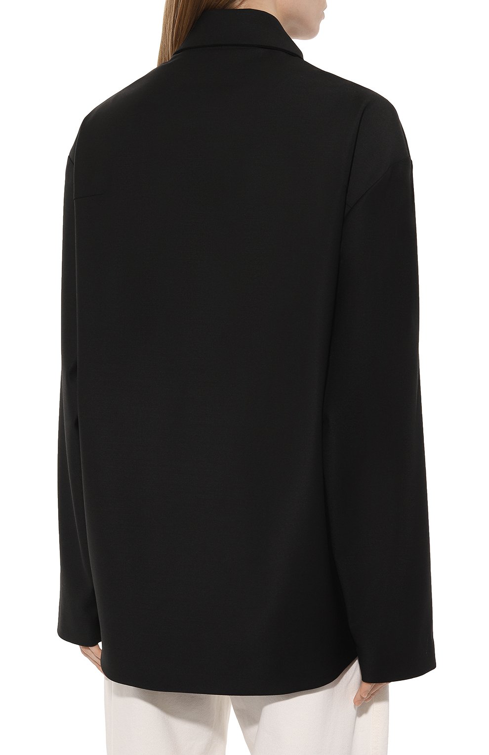 Шерстяная рубашка GOOROO черного цвета по цене 48060 руб., арт. USH001-3000-900-S23, фото 4 Шерстяная рубашка GOOROO, арт. USH001-3000-900-S23, фото 4